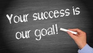 Motivational phrase “Your success is our goal” displayed in bold letters against a simple backdrop, representing trusted Sri Lankan matrimony services, successful marriage proposals in Sri Lanka, mangala yojana, buddhist matrimony, catholic marriage proposals, and secure matchmaking for Lanka brides and grooms through Poruwa.lk