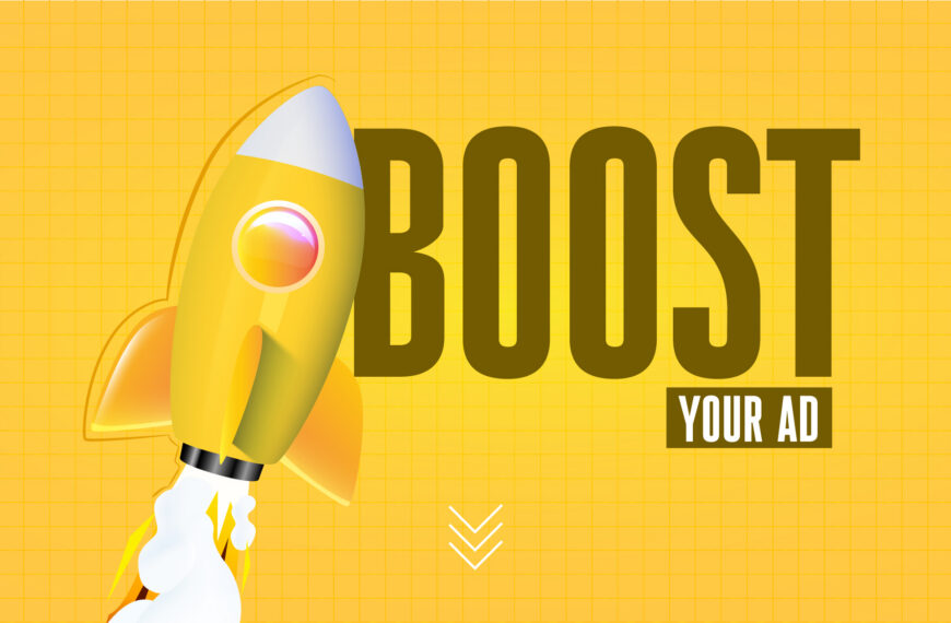 A vibrant rocket taking off symbolizing growth, visibility, and success in online advertising campaigns.
