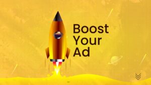 Orange rocket launching upward on a yellow background with the text “Boost Your Ad,” symbolizing increased visibility for mangala yojana, marriage proposals in Sri Lanka, matrimony Sri Lanka, and wedding proposal website promotions featured on Poruwa.lk | ශ්රී ලාංකීය මංගල යෝජනා, connecting Lanka brides and grooms through Buddhist matrimony, Catholic marriage proposals, Lankamatrimony, Hitad marriage proposals, Purahanda.lk, and liyathabara marriage proposals in Sri Lanka.